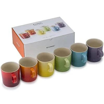 Image of Le Creuset Mugs Rainbow 350 ml 6 Pieces