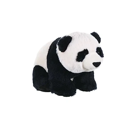 Image of Wild Republic Panda Plush Soft Toy, Cuddlekins Cuddly Toys, Gifts for Kids,Black/White, 30 cm