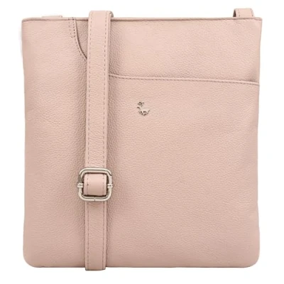 Image of Lloyd Baker Genuine Leather Crossbody Bag, Soft Shoulder Handbag with Adjustable Strap, Phone Compact Size Multiple Compartments, KANATAL (BABY PINK)