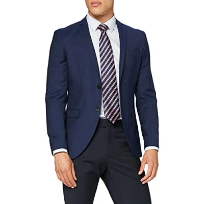 Image of JACK &amp; JONES Men&#039;s Jprsolaris Blazer Noos Suit Jacket, Blue (Medieval Medieval Blue, 42