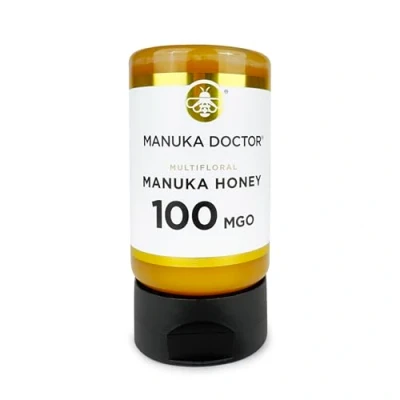 Image of Manuka DOCTOR MGO 100 Squeezy Honey Multifloral (300g) 100% Pure New Zealand Honey. Certified. Guaranteed. RAW. Non GMO