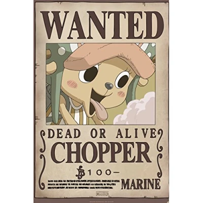 Image of GB eye One Piece Wanted Chopper 61 x 91.5cm Maxi Poster