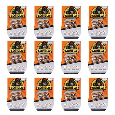 Image of Gorilla Tape Crystal Clear 48mm x 8.2m (Pack of 12)