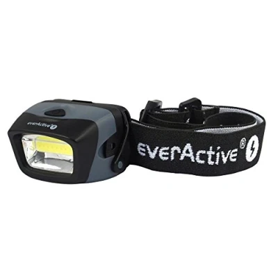 Image of everActive HL 150 COB LED Head Torch 3 W Powerful Lumen Beam Wide and Uniform