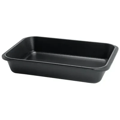 Image of Chasseur Cast Iron Matt Black Roasting Dish 32.5 x 21.5 5.5cm
