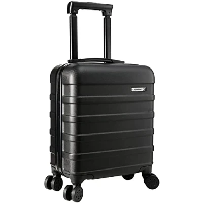Image of Cabin Max Anode Carry on Suitcase 45x36x20cm Lightweight Hand Luggage Suitable for Easyjet Under Seat (Black)