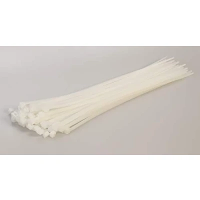 Image of SWA Virgin Nylon 6/Cable Tie Natural (Pack 100) 300mm x 4.8mm, (Off White), CT300 4.8N