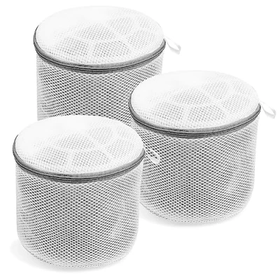 Image of Bra Wash Bag, 3 Pcs Mesh Laundry Bags, Washing Lingerie Delicates Underwear Bags with Zips for Machine Bras/Underwears/Socks/Intimates