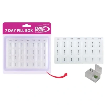 Image of Weekly Pill Box Organiser Tablet for Vitamins, Supplements, and Medication Travel, Medicine Storage Box…