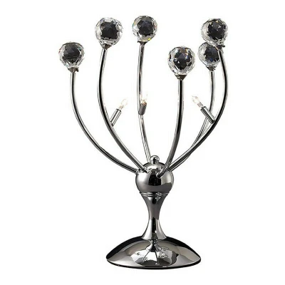 Image of Xeena Table Lamp 3 Light G4 Polished Chrome/Crystal, NOT LED/CFL Compatible
