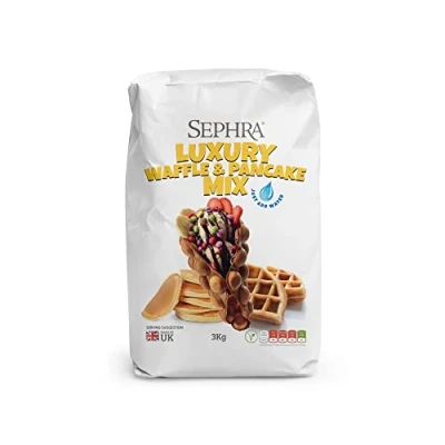 Image of Sephra Luxury Waffle and Pancake Mix (4 x 3kg Bags) “Add Water Only