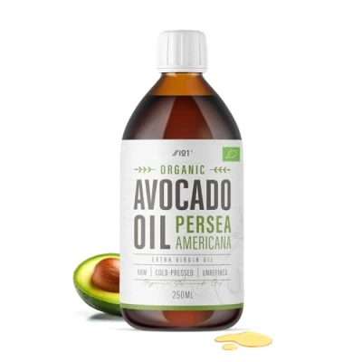 Image of Organic Avocado Oil 250ml Extra Virgin &amp; Cold Pressed Premium Sustainably Sourced for Keto, Paleo Vegan Diets By Alpha01