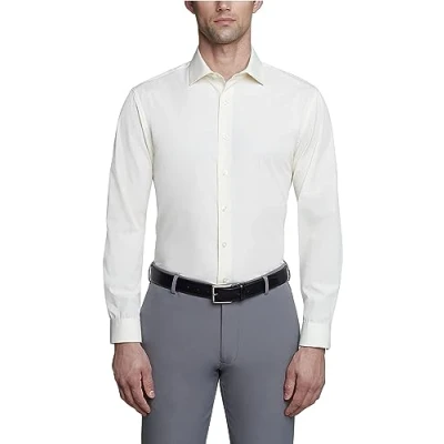 Image of UNLISTED Men&#039;s Dress Shirt Slim Fit Solid, Sundew, 14&quot; 14.5&quot; Neck 32&quot; 33&quot; Sleeve