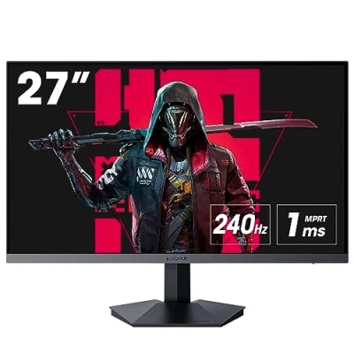 Image of KOORUI 27 Inch Full HD Gaming Monitor 240hz, 1ms, DCI P3 90% Color Space, Adaptive Sync, (1920 x 1080, HDMI, DisplayPort)