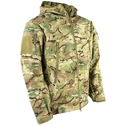 Image of Kombat UK Men&#039;s Patriot Soft Shell Jacket Multi Colour, 2X Large