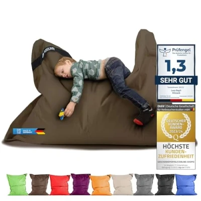 Image of LAZY BAG Original Indoor &amp; Outdoor Beanbag XL 250 litre giant Junior Cushion Armchair for children adults 160x120 (Violet)