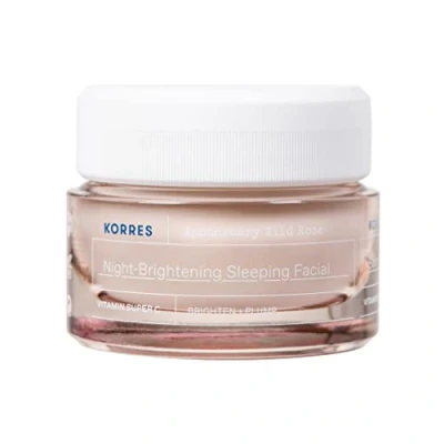 Image of KORRES APOTHECARY WILD ROSE Night Cream for Radiant Complexion, 40 ml, Dermatologically Tested