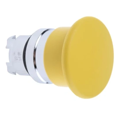 Image of Schneider Electric, Harmony, ZB4BC5, Mushroom Push Button Head Ø40, Metal, Yellow