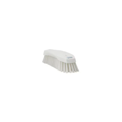 Image of Vikan 38905 Hard Hand Brush, White, Large, 200mm Length, 70mm Width, 60mm Height