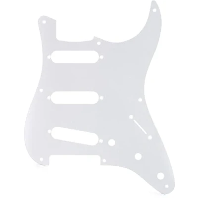 Image of Fender 099 2017 000 1 Ply White 8 Hole Mount S/S/S Stratocaster Pickguard