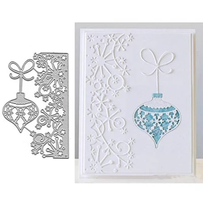 Image of Snowflake Flower Metal Die Cuts,Merry Christmas Cutting Dies Cut Stencils for DIY Scrapbooking Album Decorative Embossing Paper Card Making