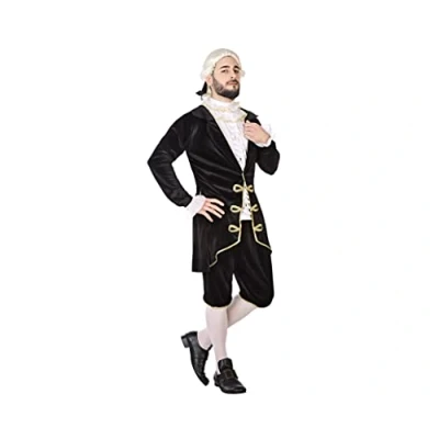 Image of Atosa 55922 Costume Courtier Victorian Lord Man M L Black Carnival, Men