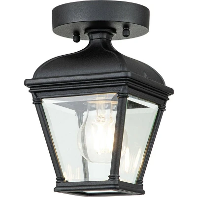 Image of Bayview Outdoor Surface Mounted Downlight Black, IP44