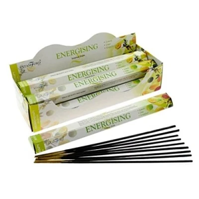 Image of Stamford &quot; Hex Floral, Exotic &amp; Spa INCENSE STICKS COLLECTION IN 3/6/12/18/24 PACKS, 20 STICKS/PACKS (ENERGISING, 3 PACKS)