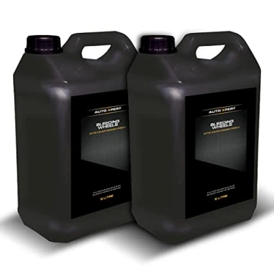Image of Auto Xpert Bleeding Wheels 5 litre Fast Acting Wheel Cleaner Extreme Iron Contamination Fallout Remover pH Neutral Safe on All Vehicle Surfaces Alloy Easy To Use (2 Pack)