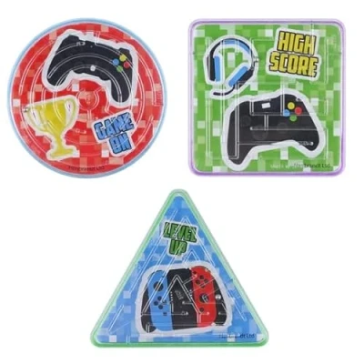 Image of Anila&#039;s Complete Gamer Themed 10 Party Bag Fillers &amp; Favours Assorted Mini Mazes. (Ideal for Children Aged 3 8)