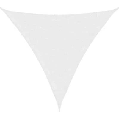 Image of vidaXL Sunshade Sail Oxford Fabric Triangular 4x4x4 m White