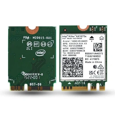 Image of Intel NIC WI FI 6E AX210 1675 2x2 NovPro, green, AX210.NGWG.NVX