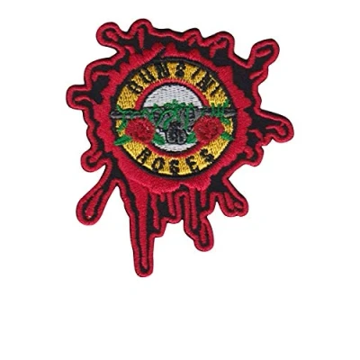 Image of Guns N Roses Bullhole Patch Badge Embroidered Iron on Applique Souvenir Accessory