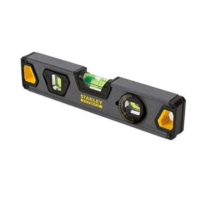 Image of Stanley XTHT0 42495 &quot;Torpedo Pro&quot; Aluminium Spirit Level, Black, 23 cm
