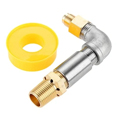 Image of gohantee 1/2&quot; Propane Air Mixer Fire Pit Fits for Pit, Fireplaces (Max Set, High Capacity 150K BTU)