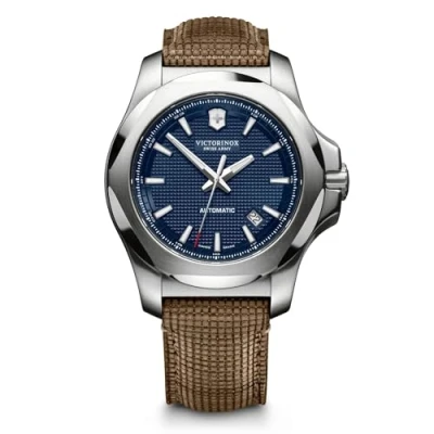 Image of Victorinox Men&#039;s I.N.O.X. Mechanical Swiss Made Stainless Steel/Leather Automatic Watch 241834