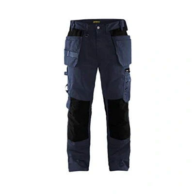 Image of Blaklader 155518608699D120 Craftsman Work Trousers, Dark Navy/Black, Size D120