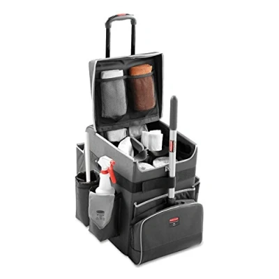 Image of Rubbermaid Commercial Products Executive Quick Cart Small 1902467,Dark Grey