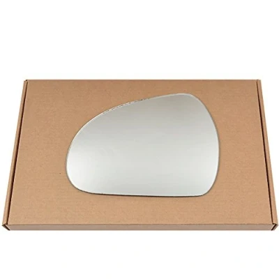 Image of Less4spares Wing Mirror Glass Left Compatible with Peugeot 207 2006 2012 STICK ON Passenger Near Side Convex