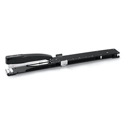 Image of Swingline Long Reach Stapler, 20 Sheet Capacity, Jam Free, 12&quot; Reach, Metal, Black (S7034121P)