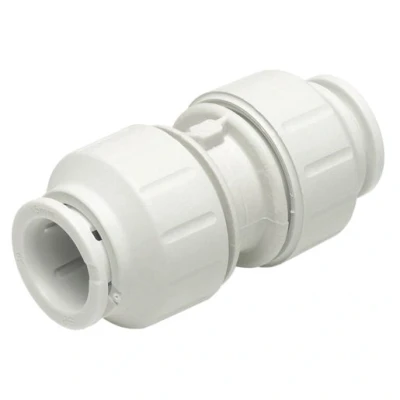 Image of JG Speedfit Equal Straight Connector Push Fit White 15mm PEM0415W L