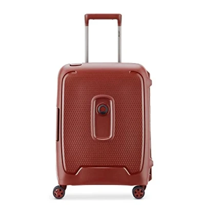 Image of DELSEY PARIS MONCEY Slim Rigid Cabin Suitcase 55x40x20 cm 36 liters XS Terracotta