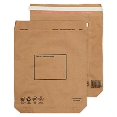 Image of Blake Vita Plastic Free Recyclable 530 x 480 80 mm Strong Expandable Kraft Mailing Bag (KMB1180) Pack of 100