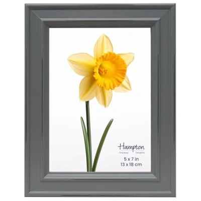 Image of inspire By Hampton PALOMA 5x7 (13x18cm) Grey Picture Photo Frame Glass IBH PAL301957G
