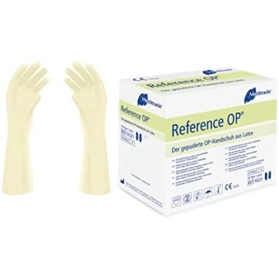 Image of Reference™ OP Surgical Glove in Pure Latex, Sterile, Powdered, Size 6, x50pairs