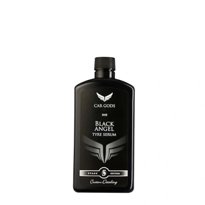 Image of Car Gods Black Angel Pigmented Tyre Shine Ultra Hydrophobic Formula Repels Dirt and Water Treatment 500ml Restore Colour of Rubber Easy To Apply Gel PH Neutral Acid Free Formulation