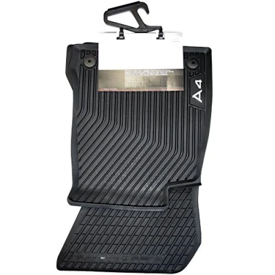 Image of Audi 8W1061501041 all weather floor mats front, black (pack of 2)
