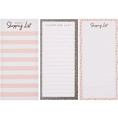 Image of SKYTE® Magnetic Shopping List Pad With 80 Tear Off Sheets Weekly Shop Planner