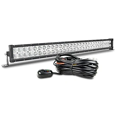 Image of Willpower 32 Inch 180W Led Light Bar Flood Spot Beam 12V 24V with Wiring Harness Fog Work Lamps Off Road Driving Lights for 4X4 Truck Tractor Boat Pickup Car ATV SUV