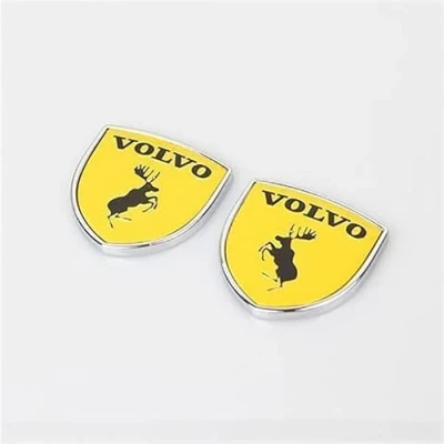 Image of Emblem Badge Decal Logo for Volvo XC60 S40 S60 S90 XC40 XC70 XC90 V40 V60 V90 S80 S80L, Metal Sticker Letters Car Logo, Sign Accessories,A